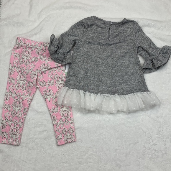 RARE EDITIONS Baby Girls Hacci Knit Legging Set Size 18M - Picture 12 of 12